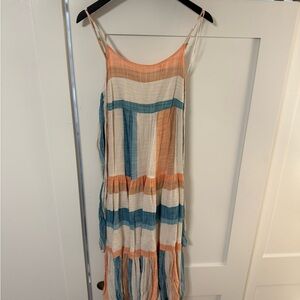 L*Space Colorful Striped Maxi Dress CoverUp